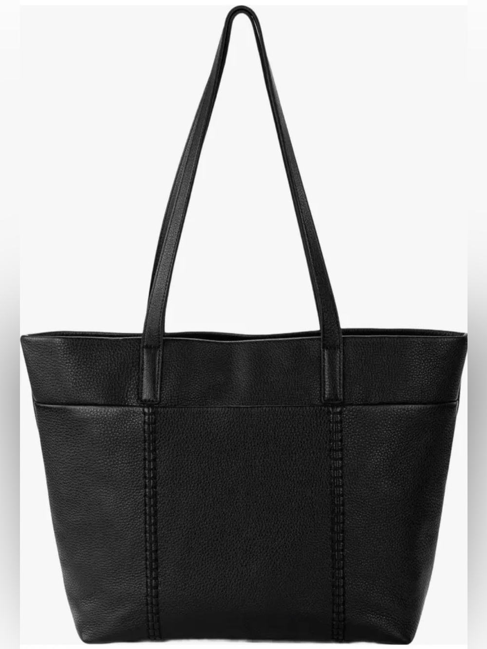 The Sak Black Genuine Leather Metro Tote with Top Handles — so soft! Never used